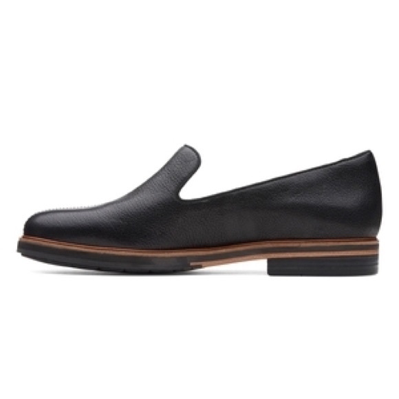 Clarks Frida Loafer Black Leather size 7M - Picture 3 of 15